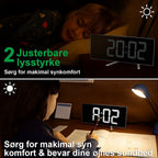 Navando Digitale Wekker met Gebogen LED-Display