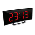 Navando Digitale Wekker met Gebogen LED-Display
