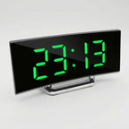 Navando Digitale Wekker met Gebogen LED-Display