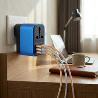 Navando Universele Reisadapter met 4 USB en USB-C