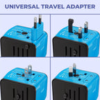 Navando Universele Reisadapter met 4 USB en USB-C